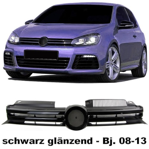 Kühlergrill schwarz glanz - kühlergrill,